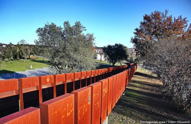 Taludes arborizados da Cava de Viriato, em Viseu