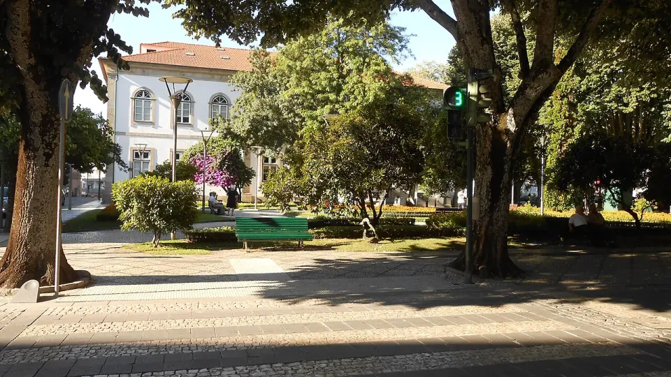Jardins do Rossio e Paços do Concelho, no centro de Viseu